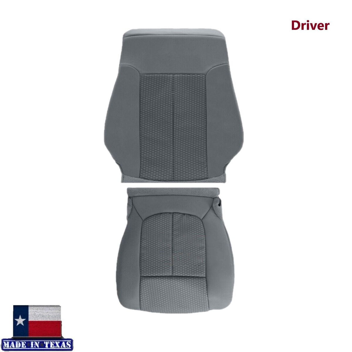2011 - 2016 Ford F250 F350 XLT Super Duty Gray Cloth Replacement Front Seat Covers