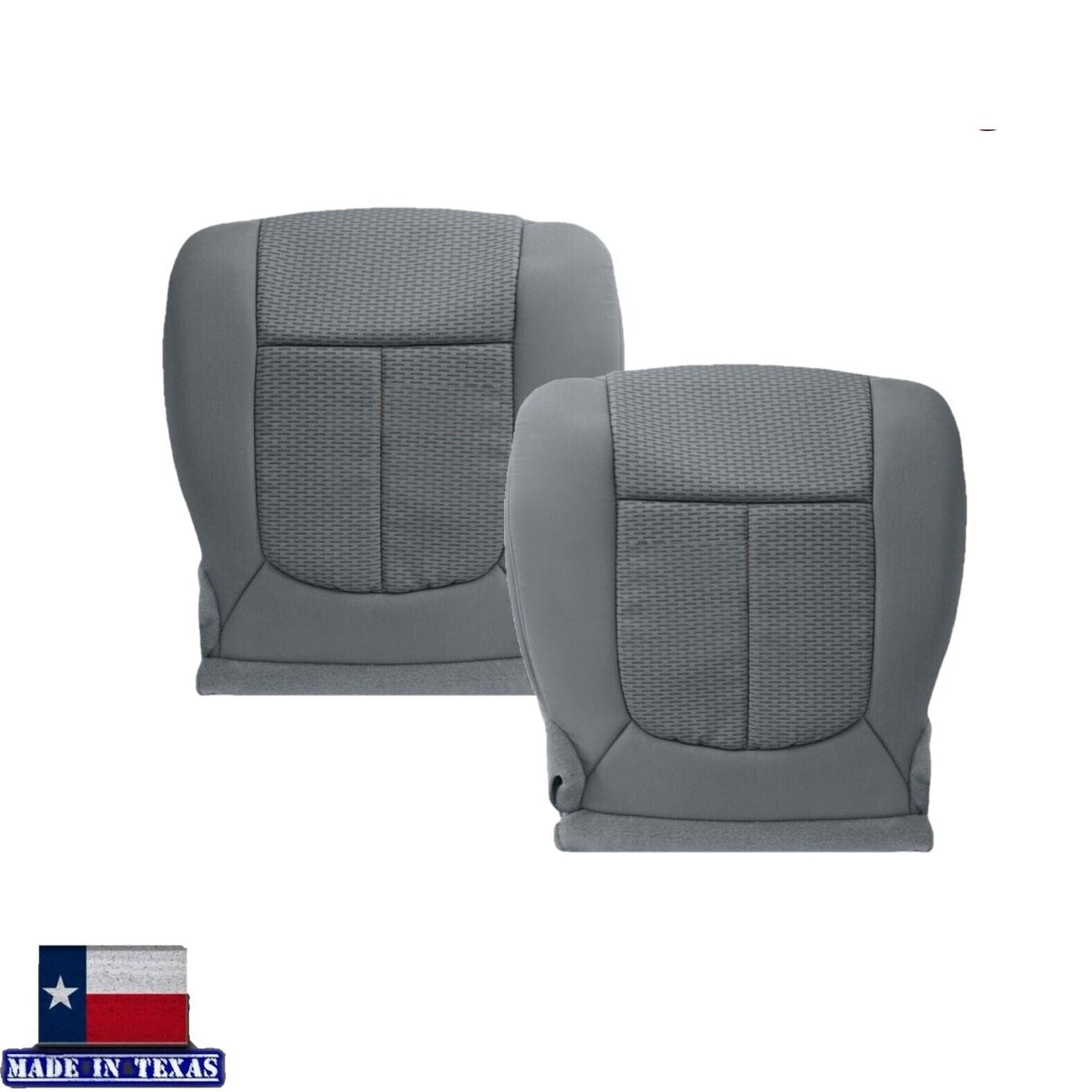 2011 - 2016 Ford F250 F350 XLT Super Duty Gray Cloth Replacement Front Seat Covers