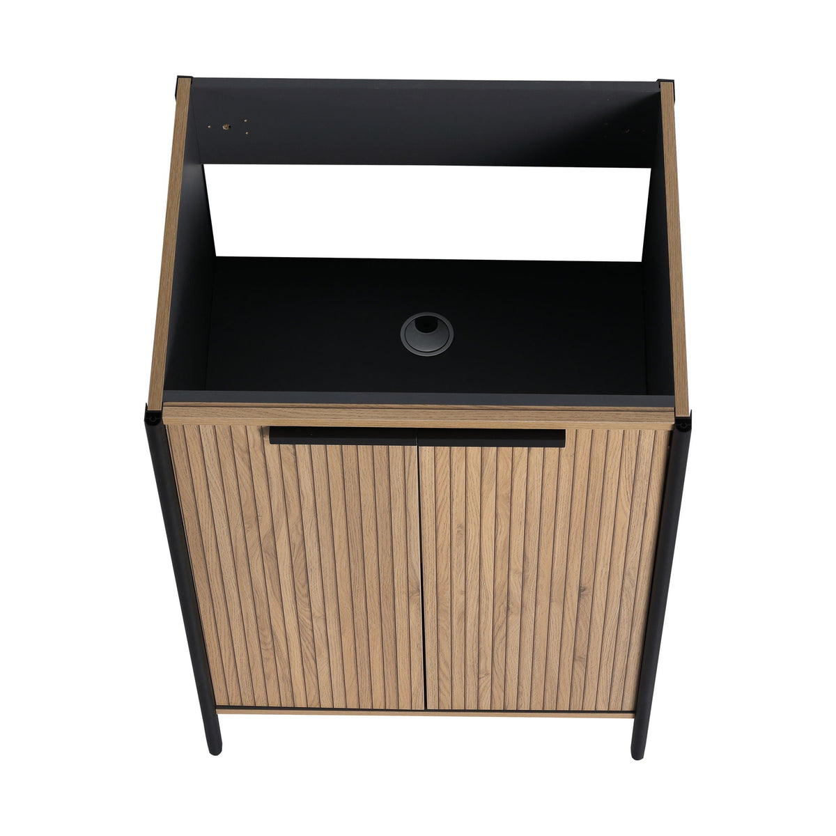 Contemporary Freestanding Bathroom Vanity With Adjustable Shelves