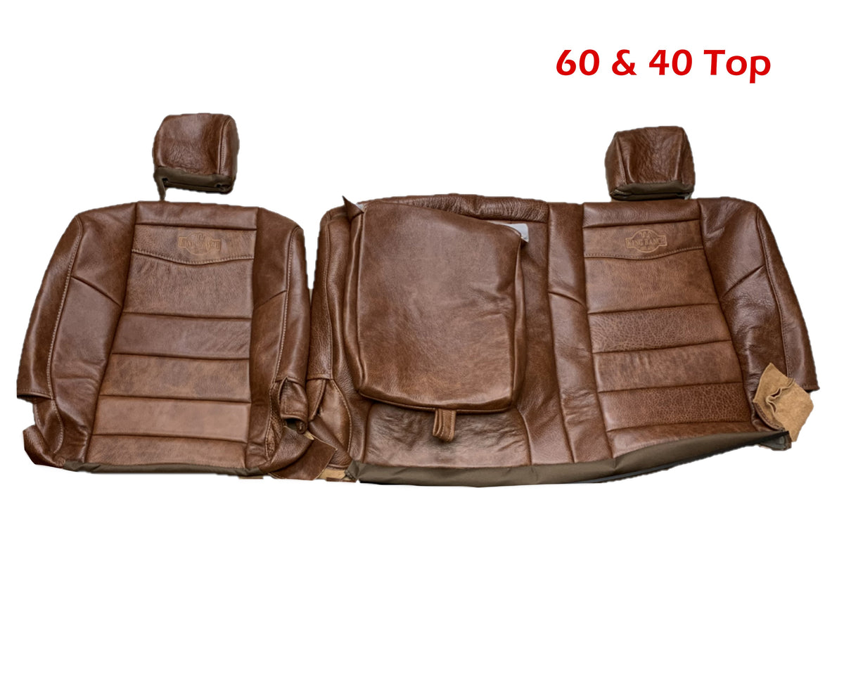 2002-2007 FORD F250 F350 KING RANCH REPLACEMENT GENUINE LEATHER SECOND (2nd) ROW SEAT COVERS