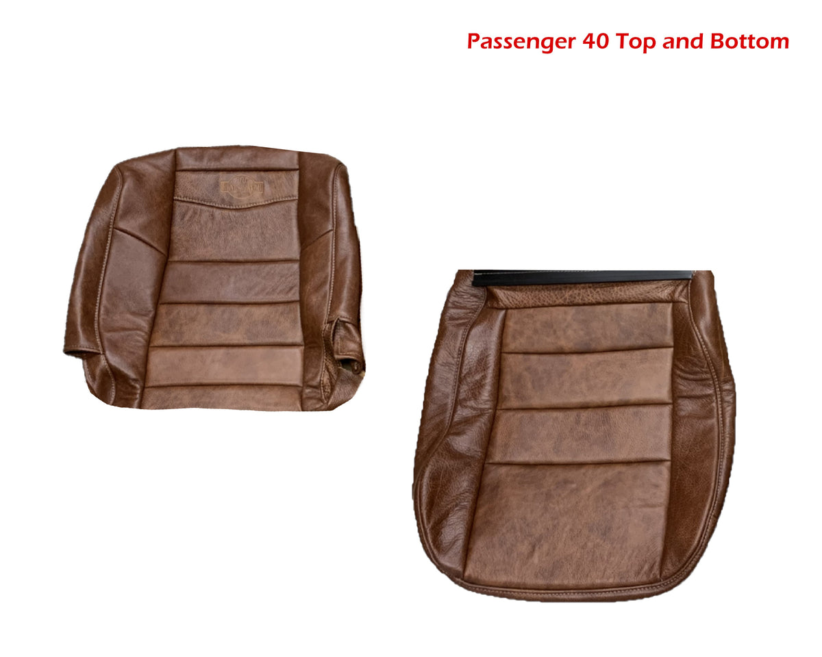 2002-2007 FORD F250 F350 KING RANCH REPLACEMENT GENUINE LEATHER SECOND (2nd) ROW SEAT COVERS