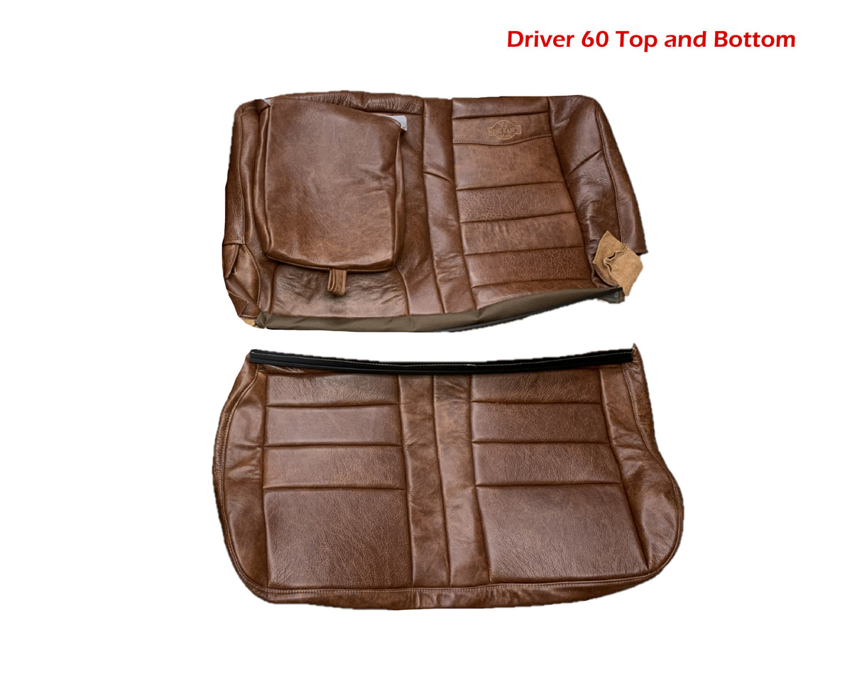 2002-2007 FORD F250 F350 KING RANCH REPLACEMENT GENUINE LEATHER SECOND (2nd) ROW SEAT COVERS