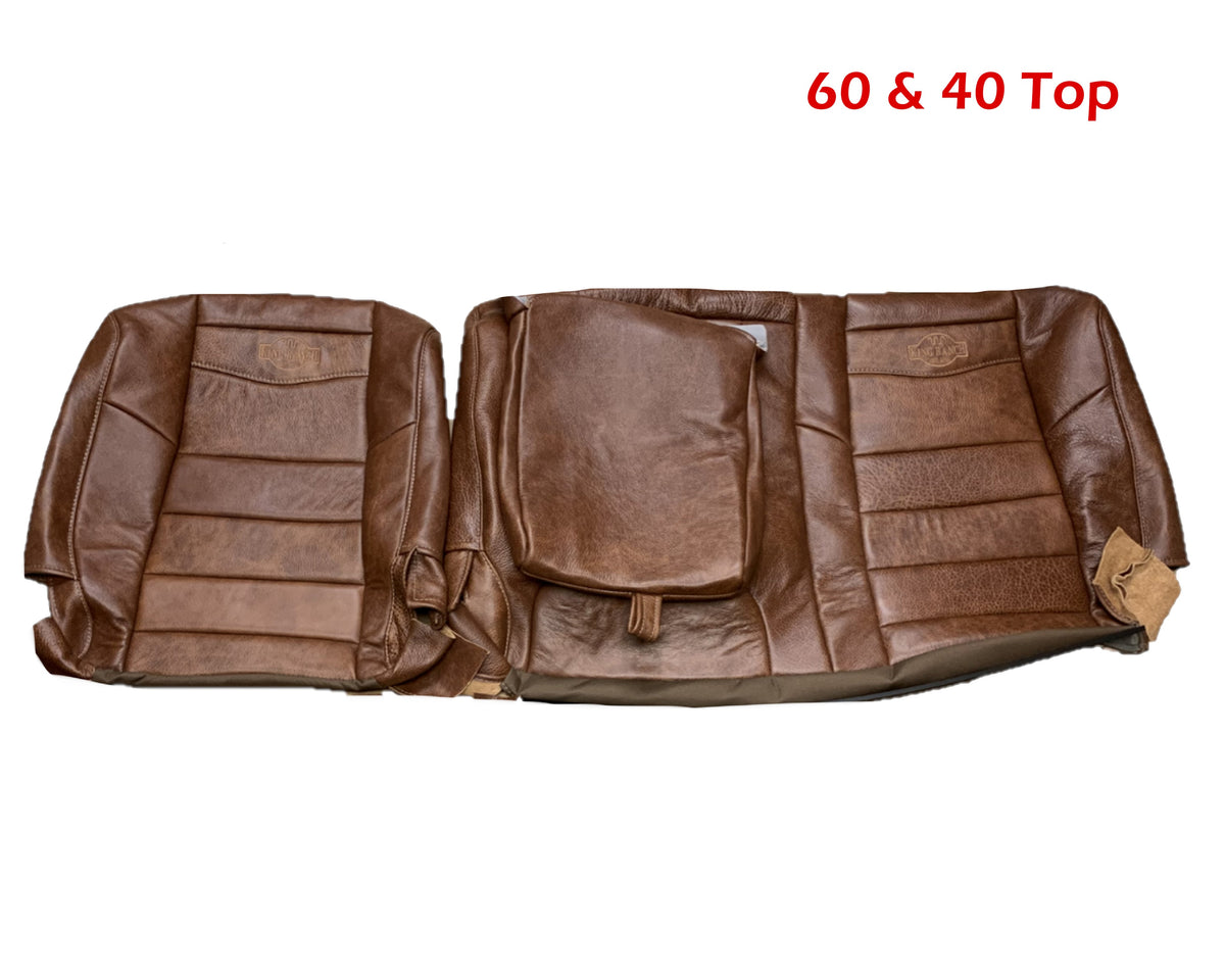 2002-2007 FORD F250 F350 KING RANCH REPLACEMENT GENUINE LEATHER SECOND (2nd) ROW SEAT COVERS