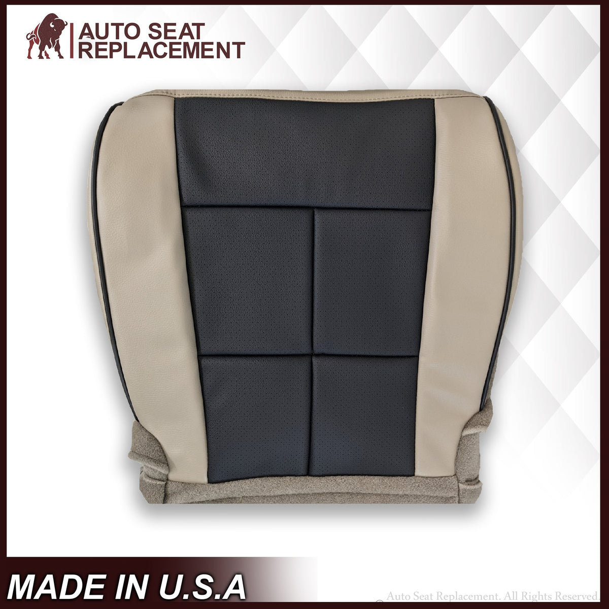2010 2011 2012 2013 Lincoln Navigator Seat Cover Black-Tan Choose Leather or Vinyl