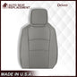 2009-2018 Ford E350 E450 E550 Nexus Viper 25V Van PERFORATED Bottom Seat Cover In Gray