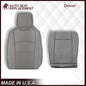 2009-2018 Ford E350 E450 E550 Nexus Viper 25V Van PERFORATED Bottom Seat Cover In Gray