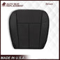 2007-2014 Ford Expedition Driver and Passenger SOLID Replacement Seat Cover in BLACK Leather or Vinyl