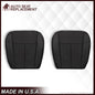 2007-2014 Ford Expedition Driver and Passenger SOLID Replacement Seat Cover in BLACK Leather or Vinyl