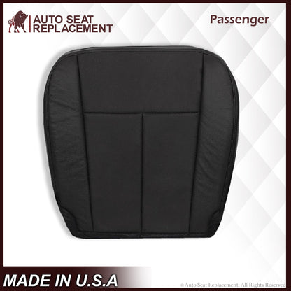 2007-2014 Ford Expedition Driver and Passenger SOLID Replacement Seat Cover in BLACK Leather or Vinyl