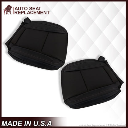 2015 - 2018 Dodge Charger SE Driver Or Passenger Leather Seat Covers Black