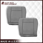 2009-2014 Ford E350 E450 E550 Econoline Van PERFORATED Bottom Seat Cover In Gray