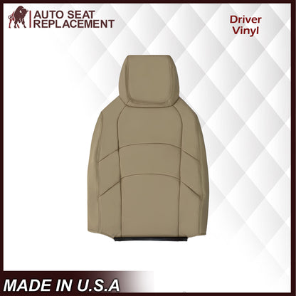2009-2019 Ford E350 E450 E550 Econoline Van Synthetic Leather Replacement Seat Covers In Tan & Cushion Foam
