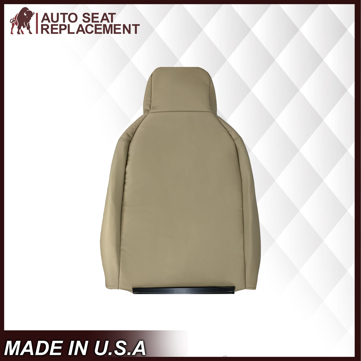 2009-2019 Ford E350 E450 E550 Econoline Van Synthetic Leather Replacement Seat Covers In Tan & Cushion Foam