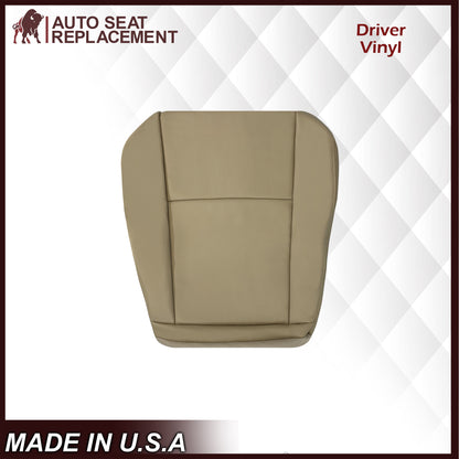 2009-2019 Ford E350 E450 E550 Econoline Van Synthetic Leather Replacement Seat Covers In Tan & Cushion Foam