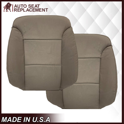 2014-2019 Chevy Silverado & GMC Sierra Cloth Fabric Seat Cover Replacement in Dune Tan OR Dark Ash Gray