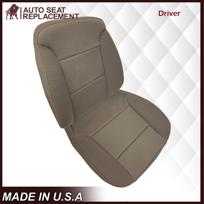2014-2019 Chevy Silverado & GMC Sierra Cloth Fabric Seat Cover Replacement in Dune Tan OR Dark Ash Gray