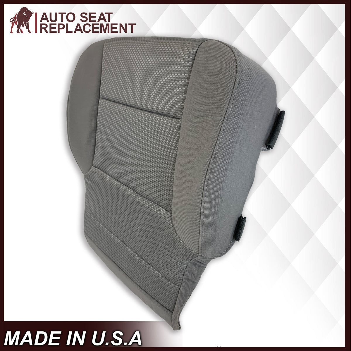 2014-2019 Chevy Silverado & GMC Sierra Cloth Fabric Seat Cover Replacement in Dune Tan OR Dark Ash Gray