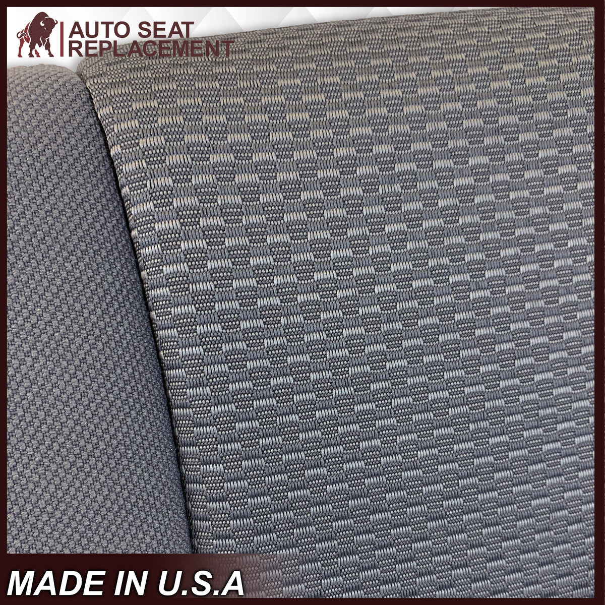 2014-2019 Chevy Silverado & GMC Sierra Cloth Fabric Seat Cover Replacement in Dune Tan OR Dark Ash Gray
