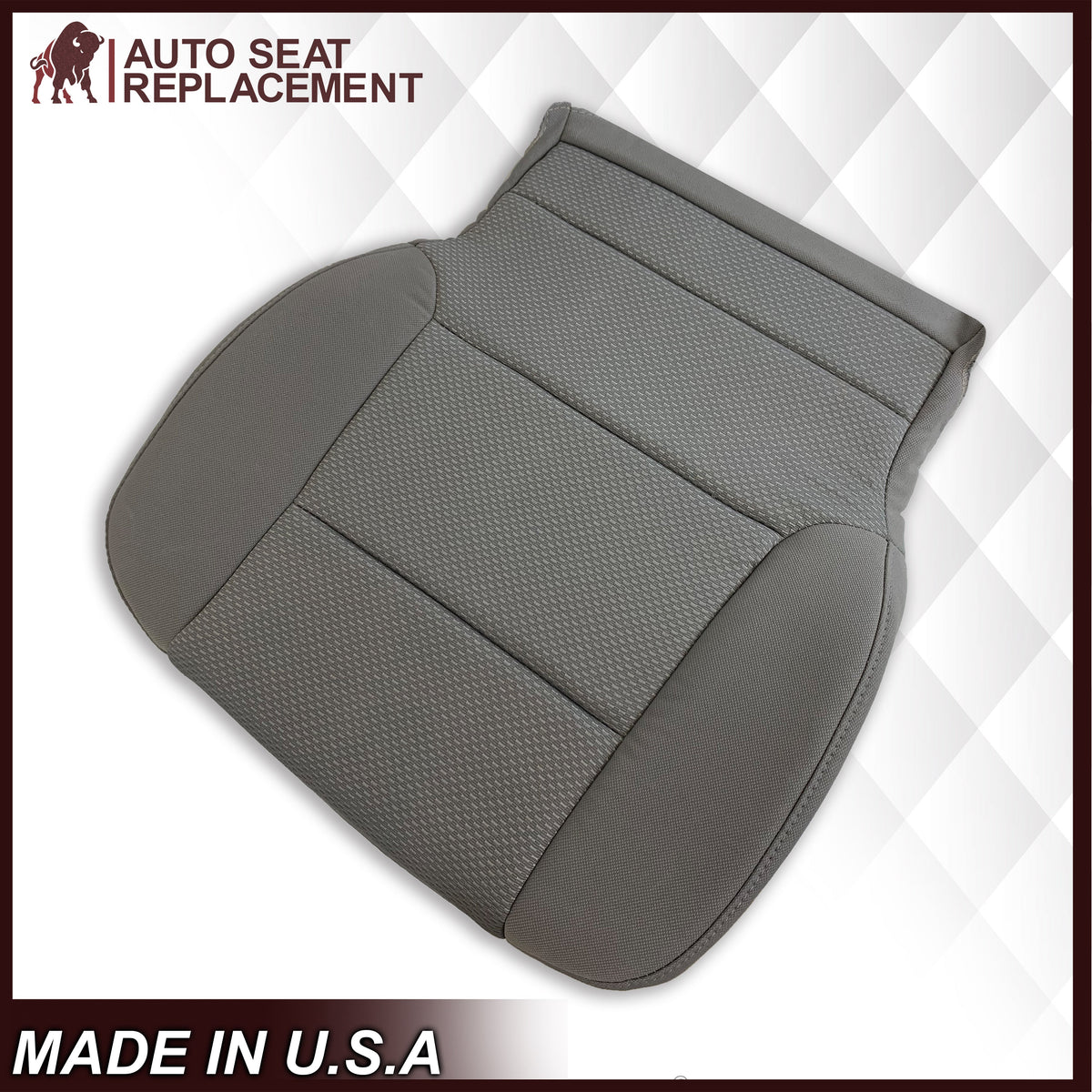 2014-2019 Chevy Silverado & GMC Sierra Cloth Fabric Seat Cover Replacement in Dune Tan OR Dark Ash Gray