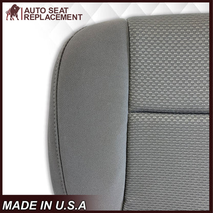 2014-2019 Chevy Silverado & GMC Sierra Cloth Fabric Seat Cover Replacement in Dune Tan OR Dark Ash Gray