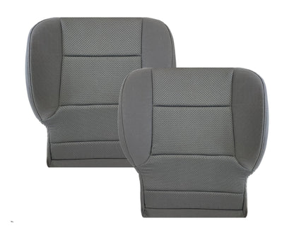 2014-2019 Chevy Silverado & GMC Sierra Cloth Fabric Seat Cover Replacement in Dune Tan OR Dark Ash Gray