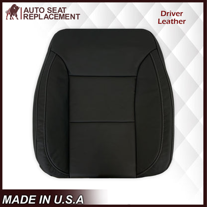 2019-2022 Chevy Silverado & GMC Sierra Non-Perforated Replacement Seat Cover in Black : Choose Your Side & Material