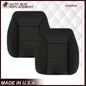 2019-2022 Chevy Silverado & GMC Sierra Non-Perforated Replacement Seat Cover in Black : Choose Your Side & Material