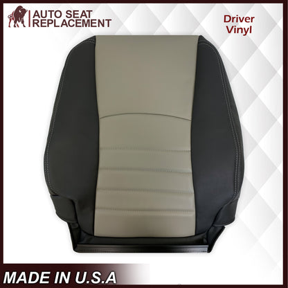 2009 2010 2011 2012 Dodge Ram Work Truck Replacement Vinyl Seat Covers 2-Tone Gray/Dark Gray: Choose your side