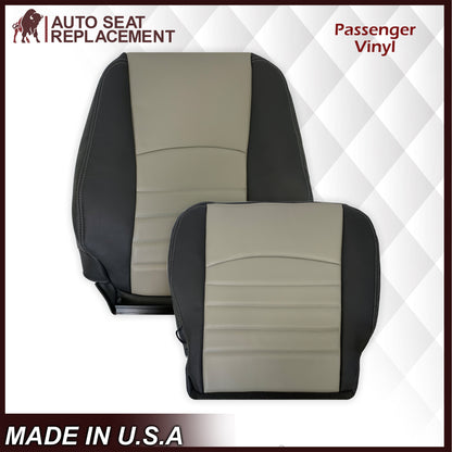 2009 2010 2011 2012 Dodge Ram Work Truck Replacement Vinyl Seat Covers 2-Tone Gray/Dark Gray: Choose your side