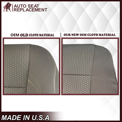 2017-2021 Ford F250 XLT Driver Or Passenger Side Cloth Replacement Seat Cover In Gray
