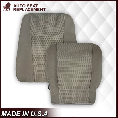 2017-2021 Ford F250 XLT Driver Or Passenger Side Cloth Replacement Seat Cover In Gray