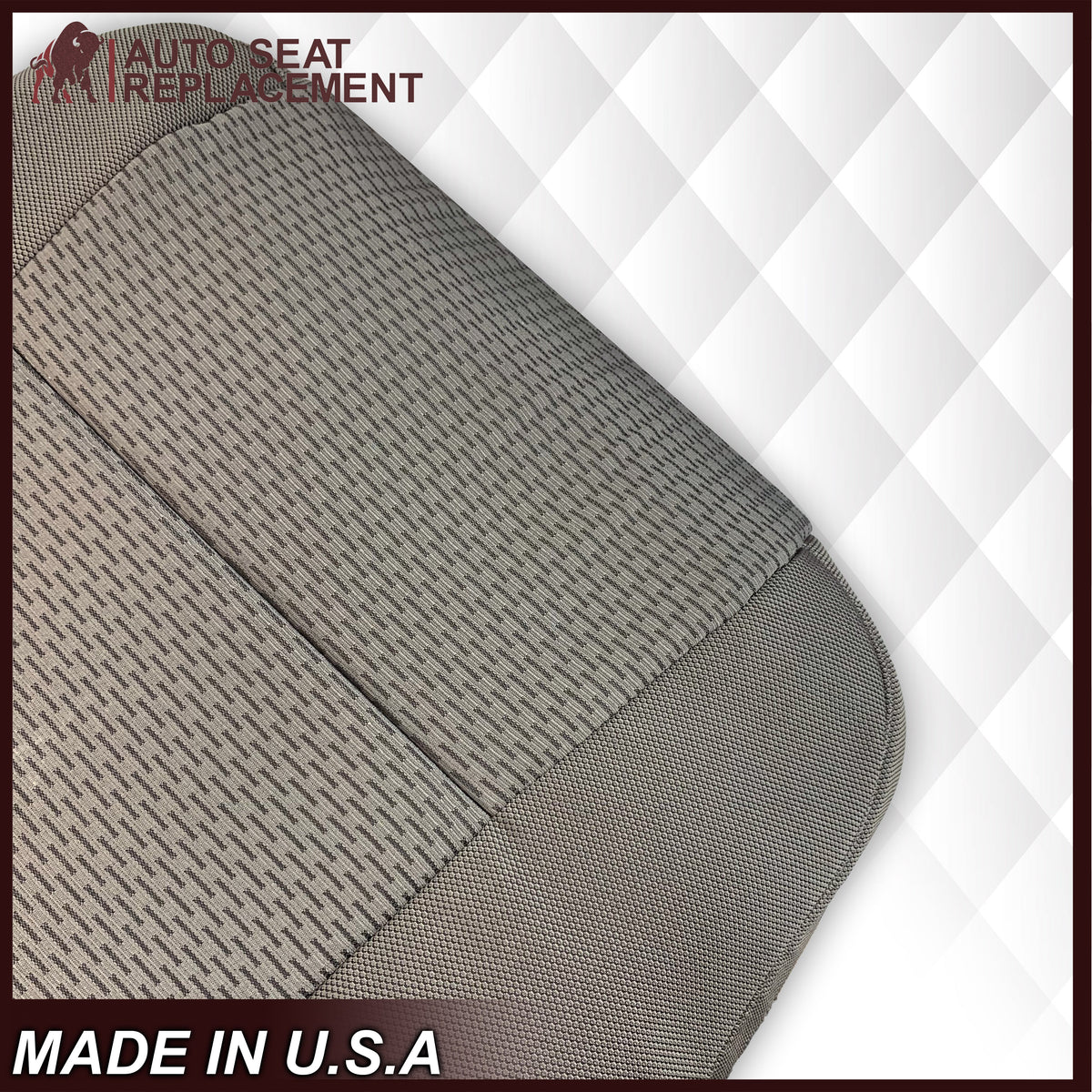 2017-2021 Ford F250 XLT Driver Or Passenger Side Cloth Replacement Seat Cover In Gray