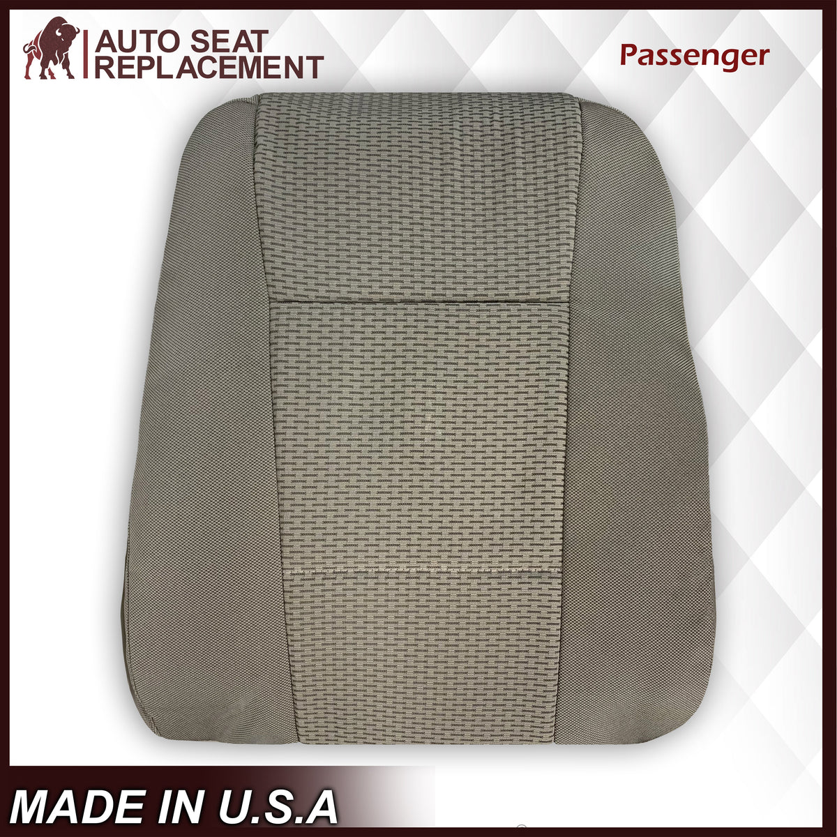 2017-2021 Ford F250 XLT Driver Or Passenger Side Cloth Replacement Seat Cover In Gray