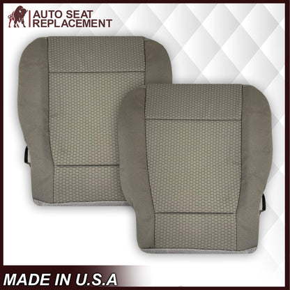 2017-2021 Ford F250 XLT Driver Or Passenger Side Cloth Replacement Seat Cover In Gray