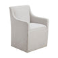 Traditional Skirted Dining Arm Chair