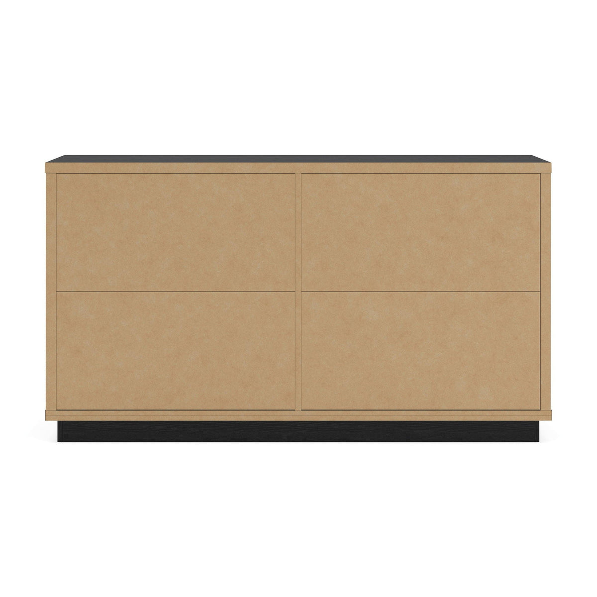 Kozmour - Six Drawer Dresser - Black / Brown
