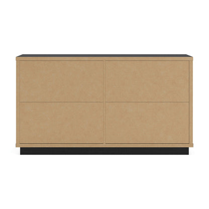 Kozmour - Six Drawer Dresser - Black / Brown