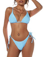Bright Swimwear - Women's Triangle Bikini Floral String Bikini Set Two Piece Swimsuit Bathing Suits