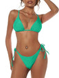 Bright Swimwear - Women's Triangle Bikini Floral String Bikini Set Two Piece Swimsuit Bathing Suits