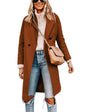 Blue Coat - Tanming Womens Notch Lapel Double Breasted Wool Blend Mid Long Pea Trench Coat