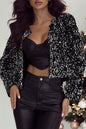 Sequin Open Front Blazer