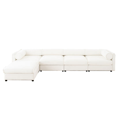 Contemporary Elegant Sofa With Storage And Ottoman