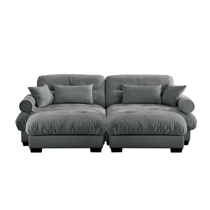 Super Comfort Oversized Modular Sectional Sofa With Movable Ottoman