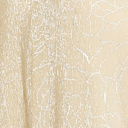 Women's Metallic Mesh Draped Gown