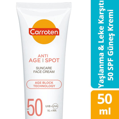 Carroten Anti-Age & Spot SPF50 Face Sunscreen 50ml