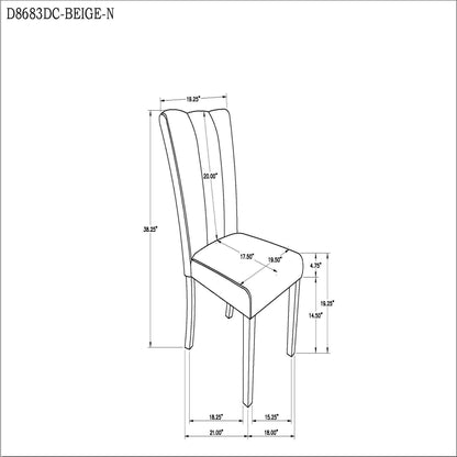 Stone - Dining Chair (Set of 2) - Beige