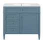 Bathroom Vanity With Top Sink, 2 Drawers And Tip Out Drawer