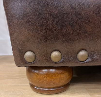 Roberto - Leather Chair - Cocoa