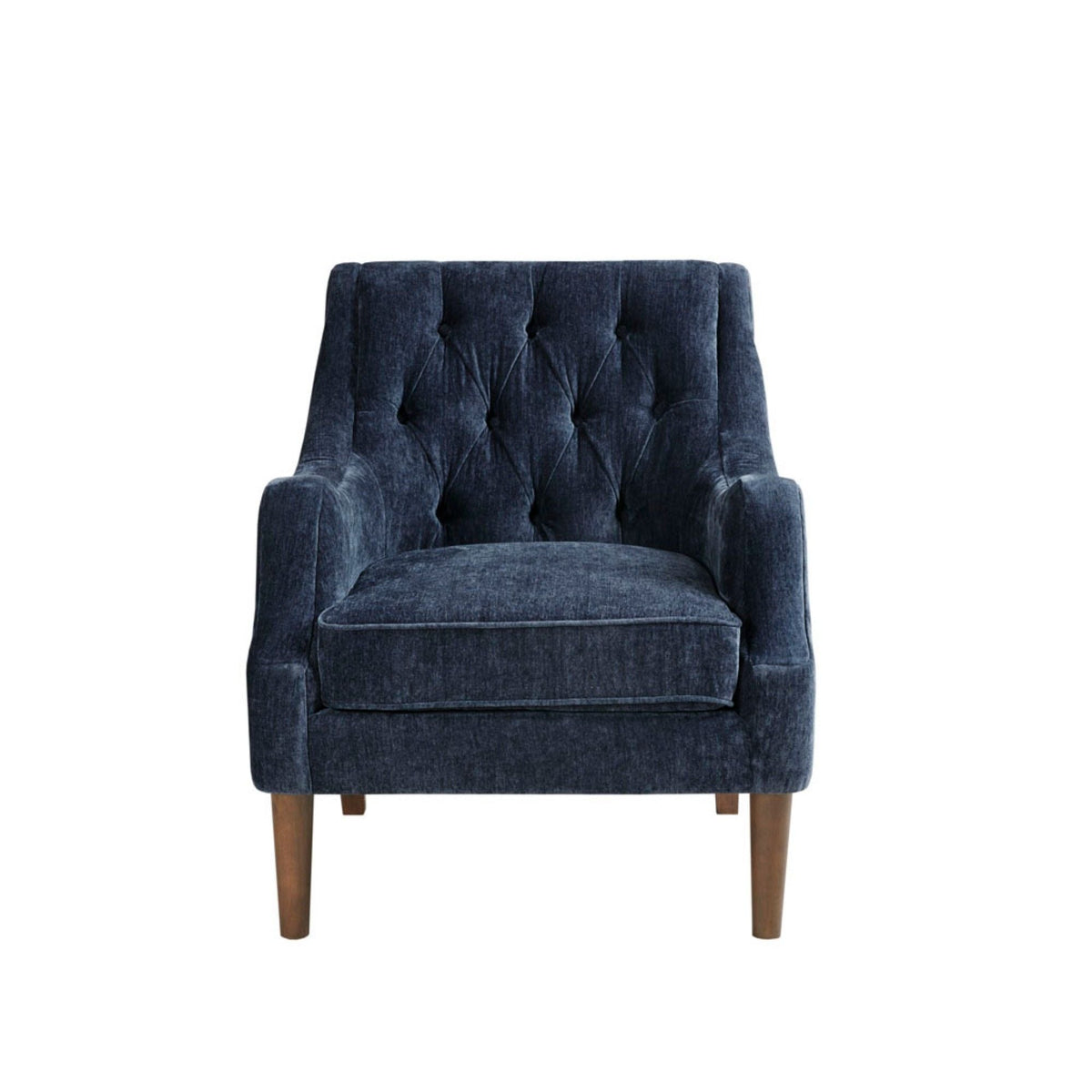 Button Tufted Accent Chair Vintage Style