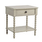 Traditional Durable Nightstand Table With Drawer And Shelf